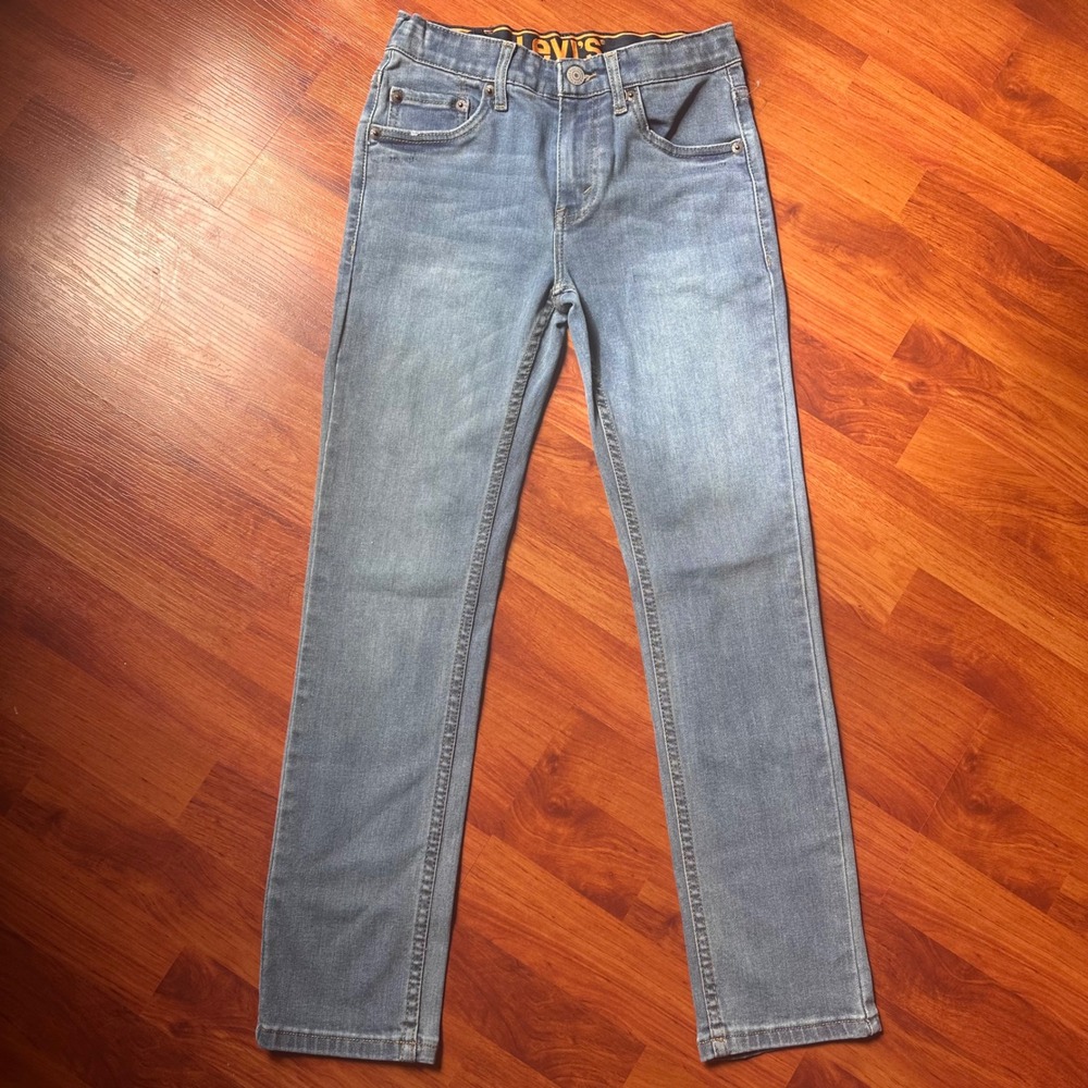 Levi's Kids Size 12 Light Wash Straight Leg Jeans Classic 90s Style Denim